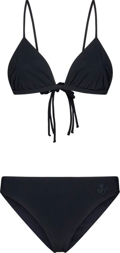 Jil Sander Logo Embroidered Stretch Bikini Set Shopstyle Two Piece