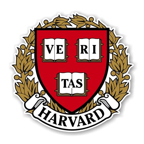 Harvard University Crimson Tide Emblem Precision Cut Decal / Sticker