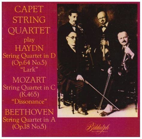 Haydn String Quartet In D Op 64 No 5 Lark Mozart String