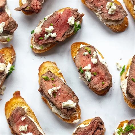 Crostini Met Biefstuk En Blauwe Kaas Simpele Recepten