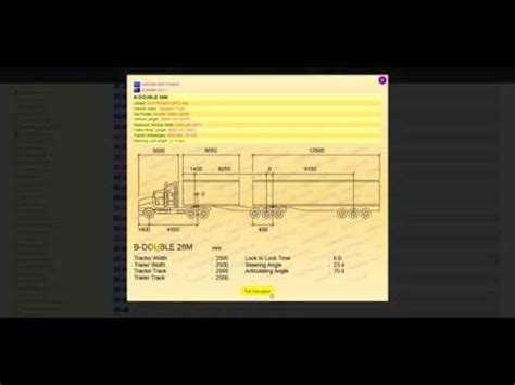 Transport Truck Vehicles Swept Path Analysis Vehicle Tracking YouTube