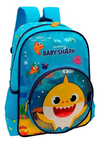 Mochila Costas Escolar Infantil Baby Shark Luxcel Parcelamento Sem Juros