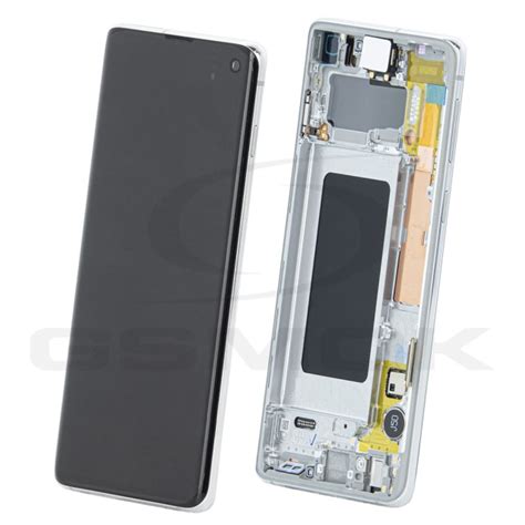 Wy Wietlacz Lcd Do Samsung G Galaxy S Bia Y Z Ramk Gh B