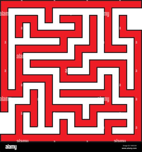 Simple Maze Hi Res Stock Photography And Images Alamy