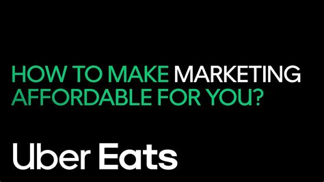 Marketing On Uber Eats Is Affordable Uber Eats YouTube