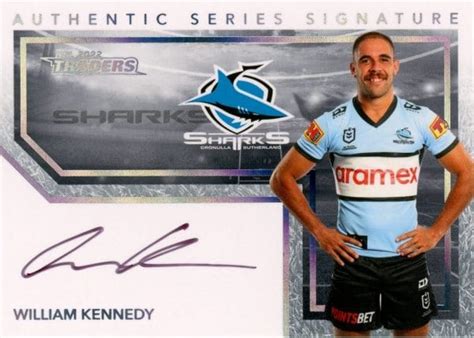 Nrl Traders Authentic Signature White Asw William Kennedy