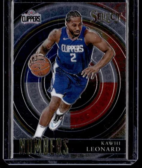 Tondeuses Panini Select Numbers Kawhi Leonard Los Angeles