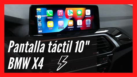 PANTALLA ANDROID CON CARPLAY PARA BMW X4 CAMARA TRASERA YouTube