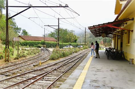 People At The Eugenio Lef Vre Train Station During The Week Editorial