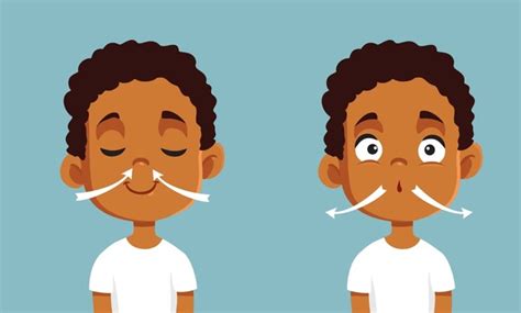 deep breathing   royalty  licensable stock illustrations