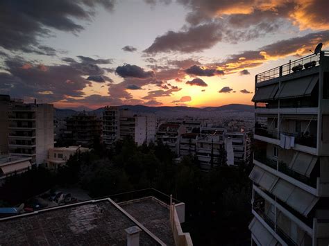 Sunset [Athens, Greece; 2016-05-22] : windowshots