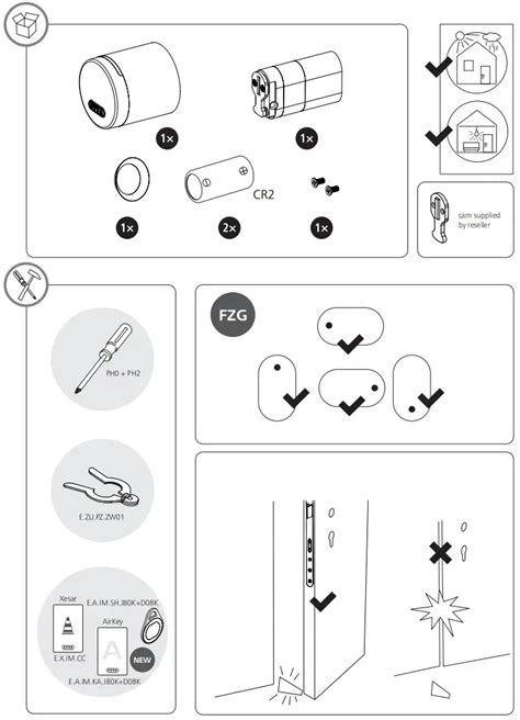 Evva E X Pz A V Airkey Xesar Smart Locking System Instruction Manual