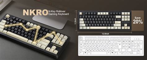 Amazon YUNZII YZ87 Gasket Mechanical Keyboard TKL Wireless Hot Swappable With 5 Layer