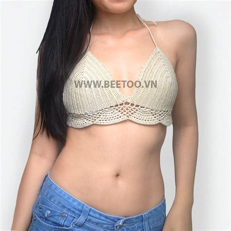 Bikini Len M C V O Crop Top Len M C Th I Trang Shop Beetoo Croptop