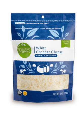 Simple Truth Organic™ Finely Shredded White Cheddar Cheese, 6 oz - Kroger