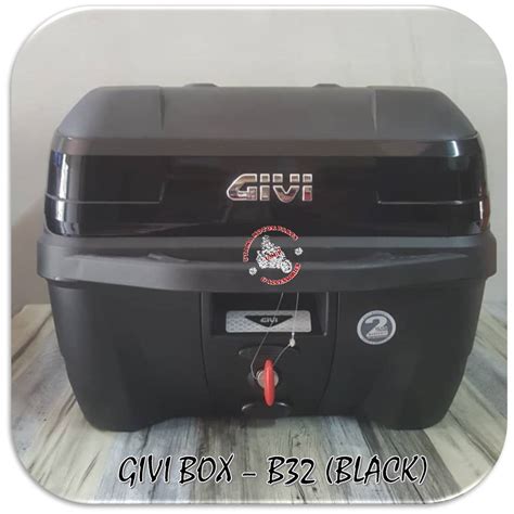 KOTAK BOX GIVI MONOLOCK TOP CASE BOL B32N B32NB BLACK REFLECTOR BASE