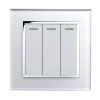 Retrotouch Crystal White Chrome Trim Gang Intermediate Mechanical