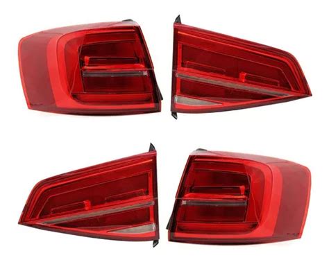 4 Calaveras C Led Claras Jetta A6 Gli 2015 2016 2017 2018 Ms Meses