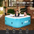 CO Z Portable Inflatable Hot Tub Spa Air Jet W Pump And Cover To Person EBay