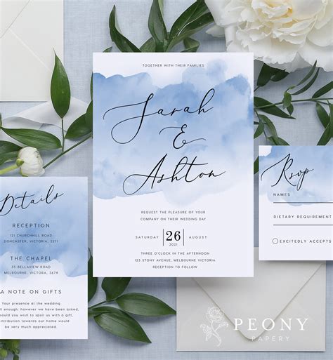 Wedding Invitations Dusty Blue Ubicaciondepersonas Cdmx Gob Mx