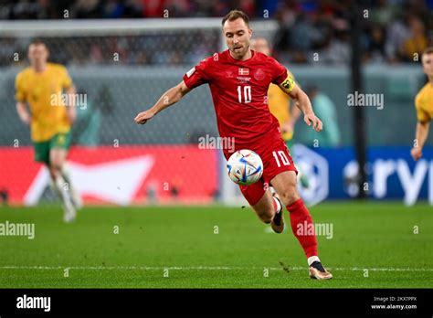 Christian Eriksen Of Denmark During The Fifa World Cup Qatar 2022 Group