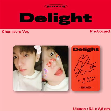 Jual Photocard Exo Baekhyun Delight Chemistry Ver Unofficial