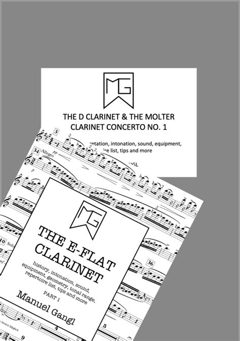 Special offer: The D clarinet & The E-flat clarinet - manuelgangl