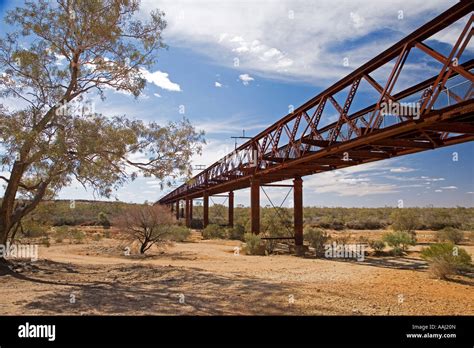 Historic Algebuckina Railway Bridge Old Ghan Line Oodnadatta Track