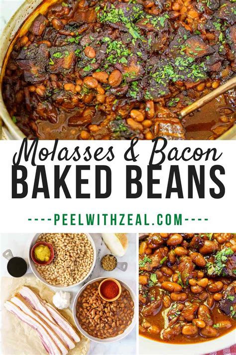 Molasses Baked Beans with Bacon (GF) - Peel with Zeal