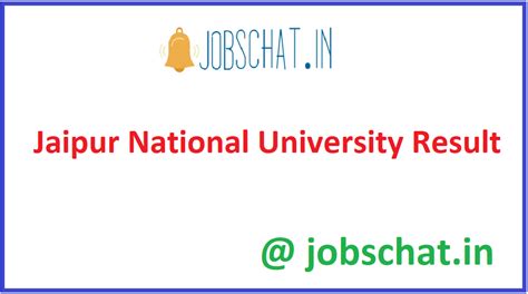 Jaipur National University Result 2021 (OUT) - JNU Result