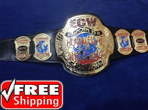 ECW WORLD HEAVYWEIGHT 24K GOLD Championship Belt | Zees Belts