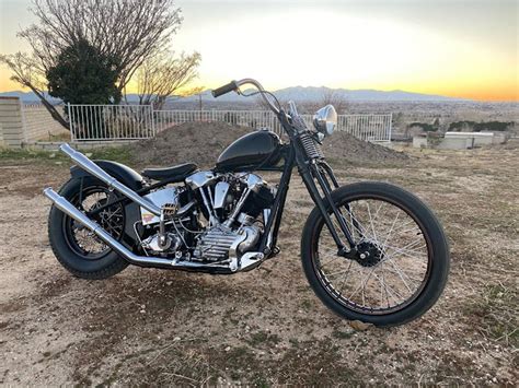 Hell Kustom Harley Davidson Knucklehead By Black Board