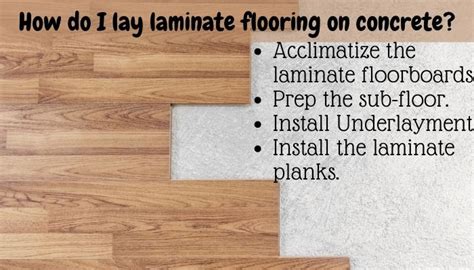 How To Install Laminate Flooring On Concrete Floor Techie