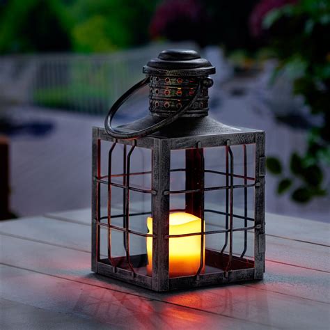 Breakwater Bay Led Metal Lantern Wayfair Iron Lanterns Hanging Lanterns Candle Lanterns