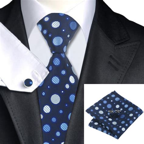 Подарочный галстук синий в горошек (Италия)