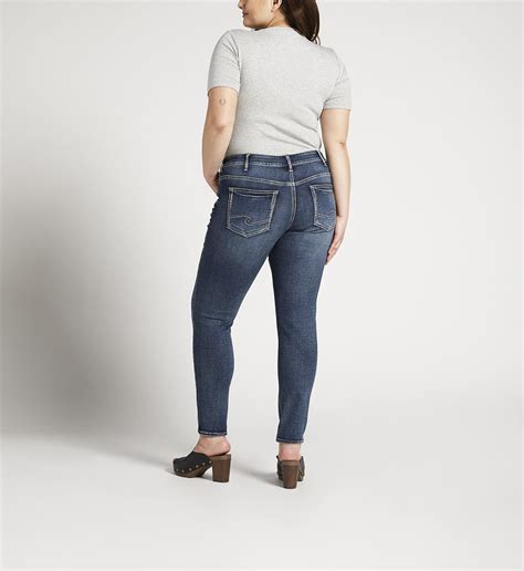 Buy Britt Low Rise Skinny Jeans Plus Size For Usd 8800 Silver Jeans Us New