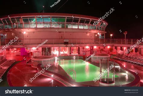 Cruise Ship Deck Night Under Red Stock Photo 46836598 | Shutterstock