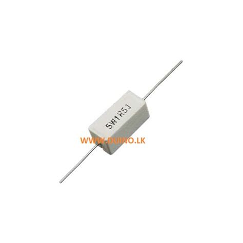 1.5Ω 5W 5W1R5J Axial Ceramic Cement Power Resistor - Duinolk | The ...