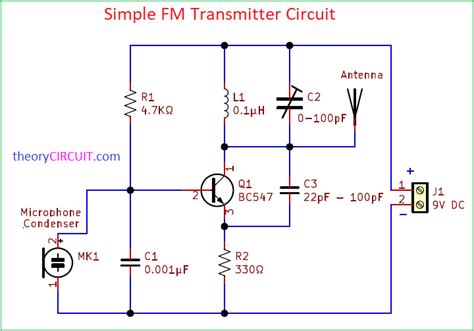 Circuit Diagram Of Mini Fm Transmitter Circuit Diagram