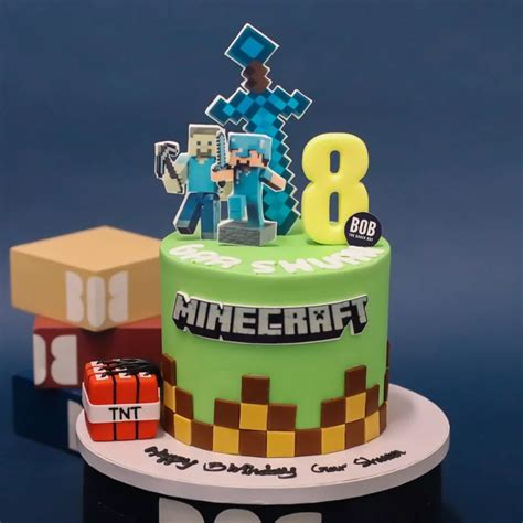 Minecraft World Cake