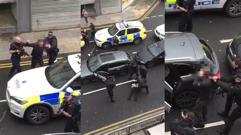 Armed Police Officers Swoop On Car To Catch Criminal With Loaded Glock