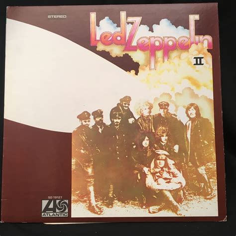 Led Zeppelin Ii Lp Ex Gf Atlantic Sd19127 Ultrasonic Cleaned