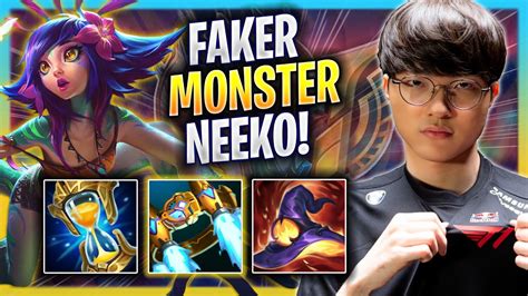 Faker Is A Monster With Neeko T Faker Plays Neeko Mid Vs Syndra