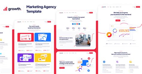 Marketing Agency Webflow Template - Growth | BRIX Templates 