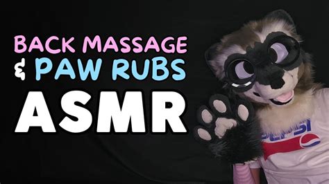 Furry Asmr Back Massage And Feet Paw Rubbing Fursuit Tingles