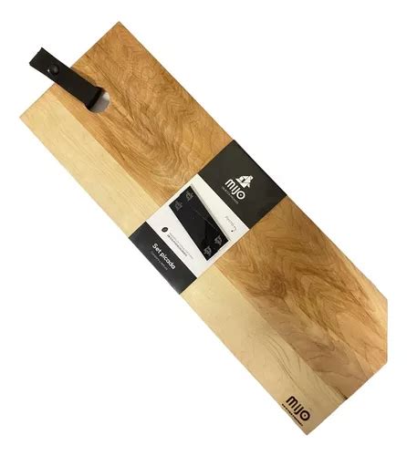 Tabla De Madera Para Picada Asado Camping Comidas Color Negro