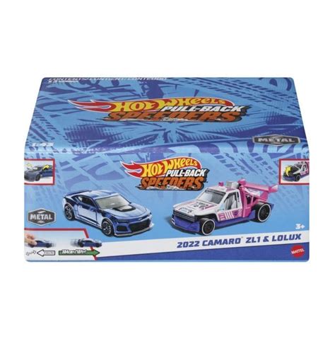 Hot Wheels Set Masinute Metalice Pull Back Hot Wheels Camaro Zl Si Lolux