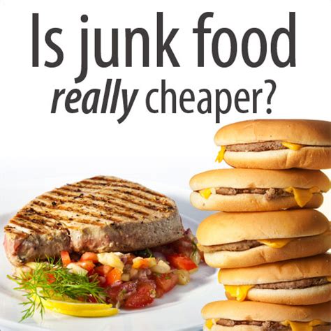 Is Junk Food Cheaper Than Healthy Food