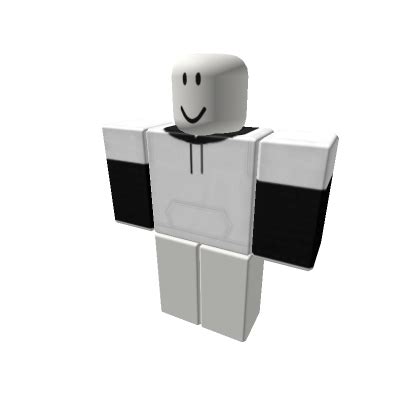 Black and White Hoodie Champion Sweater - Roblox