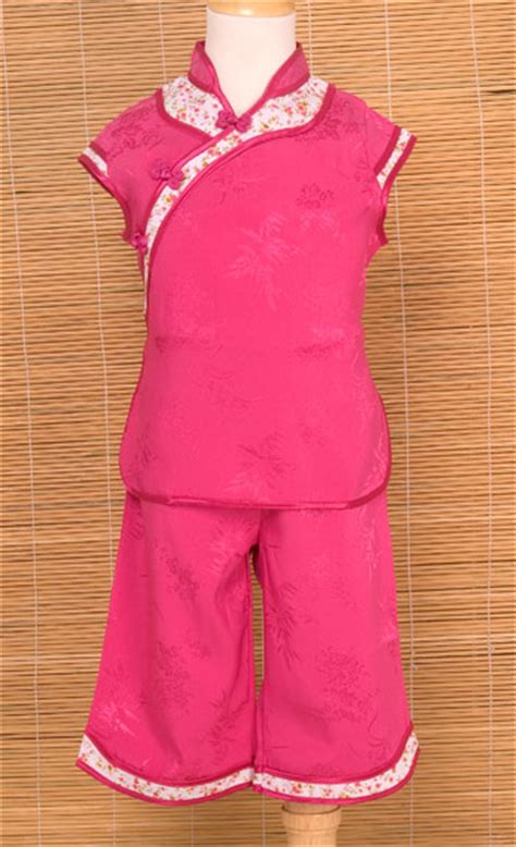 Mei Lan Zhu Ju Mandarin Pajamas Chinese Apparel Kids Pajamas And Suits